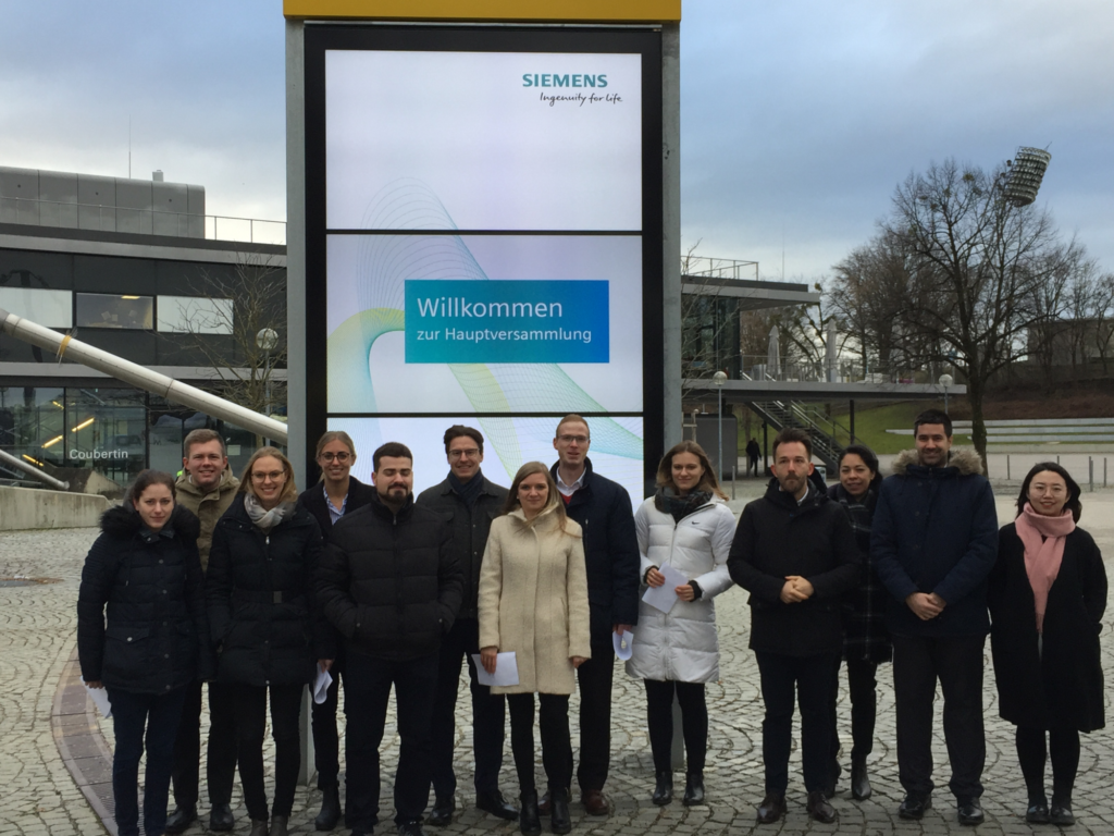 Teilnahme an der Hauptversammlung der Siemens AG Lehrstuhl für