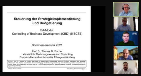 Zum Artikel "Gastvortrag von Herrn Borkenhagen und Herrn Dr. Kram zum Thema “Strategieimplementierung und Budgetierung” in der BA-Vertiefung „Controlling of Business Development (CBD)“"