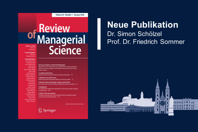 Neue Publikation: Zusammenhang zwischen Value-Based Management und (Kredit-)Risikomanagement