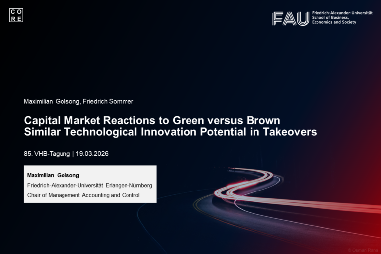 Lehrstuhl für Controlling und Rechnungswesen bei der 85. VHB-Tagung in Göttingen